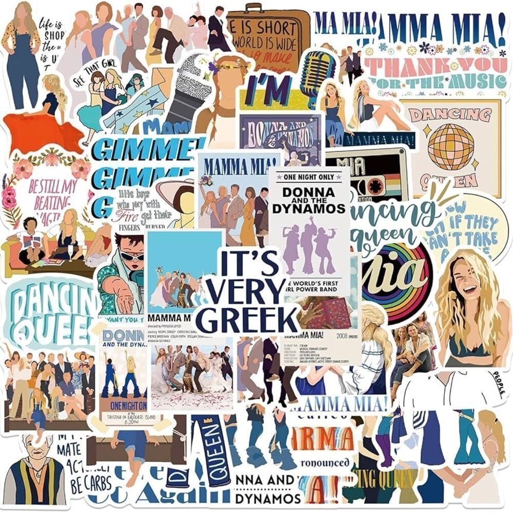 Mama Mia Movie Musical Stickers